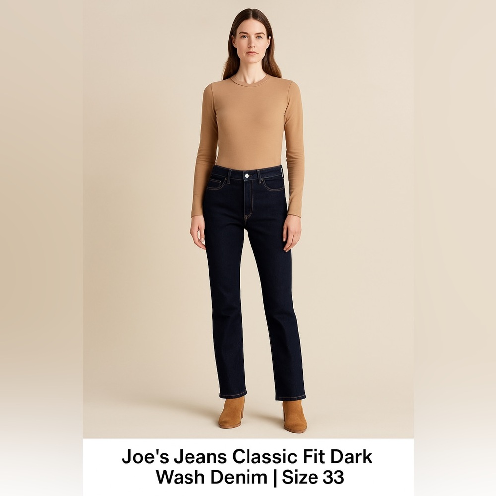 36. Joe’s Jeans Classic Fit Dark Wash Denim | Size 33